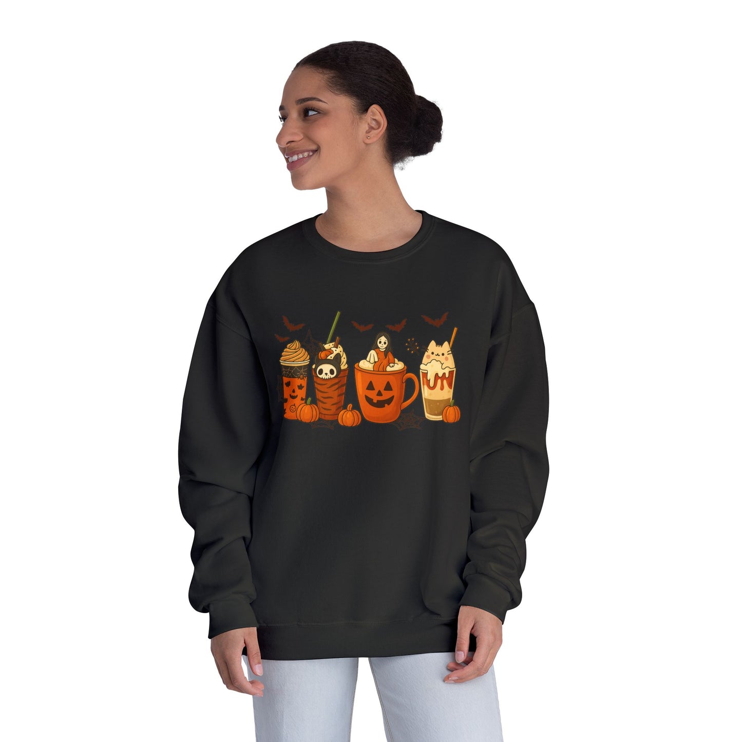 HALLOWEEN WITCHES DRINK SWEATSHIRT Unisex NuBlend® Crewneck Sweatshirt