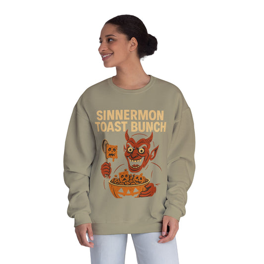 NEW SINNERMON TOAST HALLOWEEN SWEATSHIRT Unisex NuBlend® Crewneck Sweatshirt