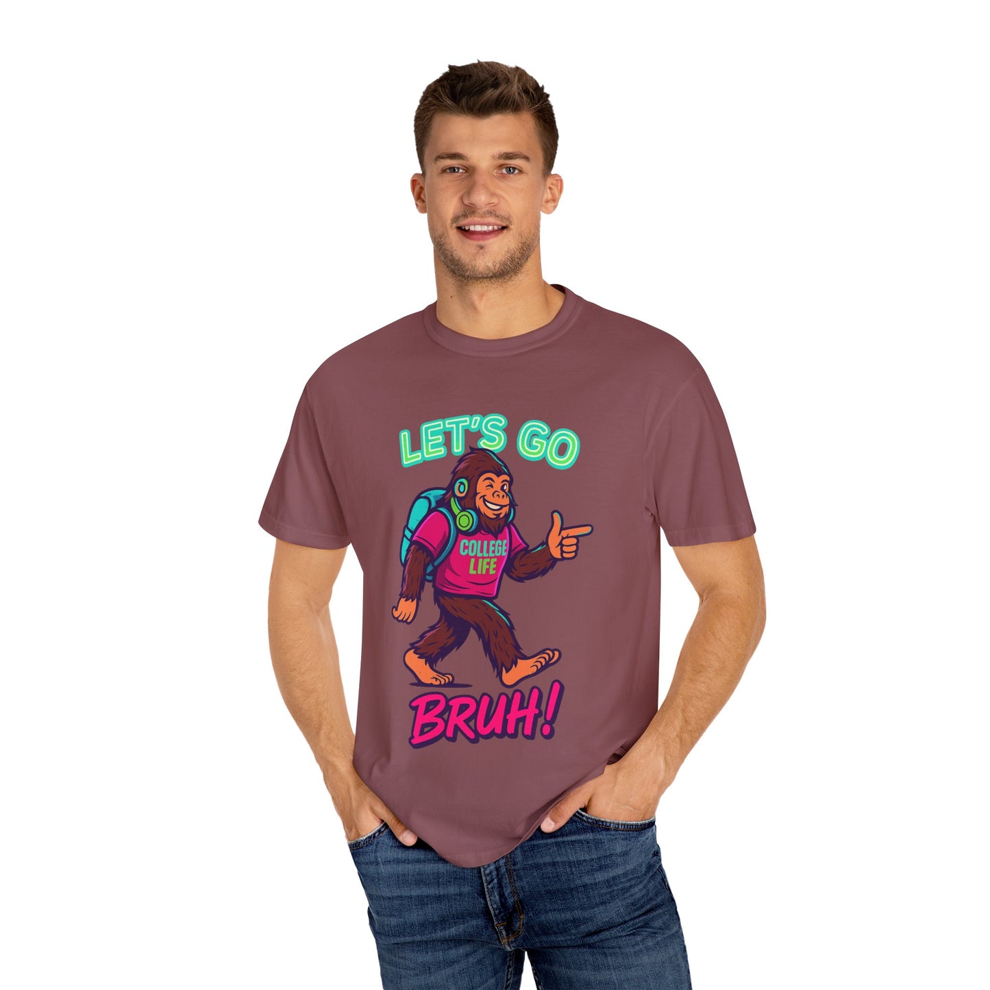 BIGFOOT CURRENT COLLEGE TEE Unisex Garment-Dyed T-shirt