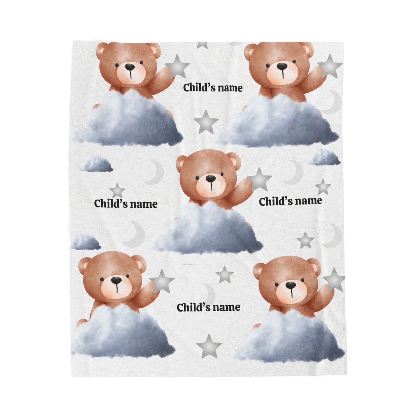PERSONALIZED VELVETEEN BLANKET Plush Blanket (Placeholder Do Not Publish)