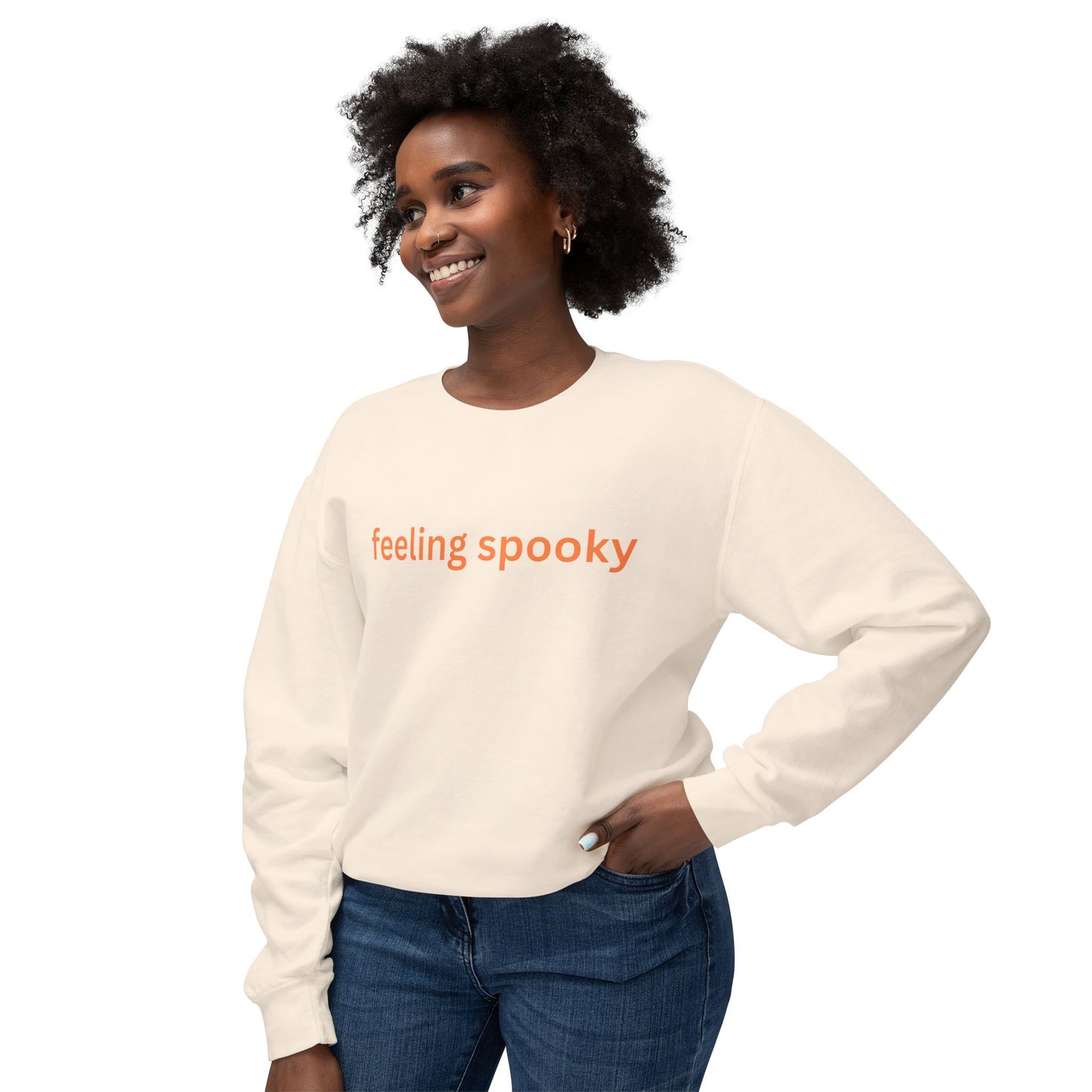 HALLOWEEN SPOOKY VIBES UNISEX SWEATSHIRT, Cozy Crewneck, Fall Fashion, Casual Sweatshirt