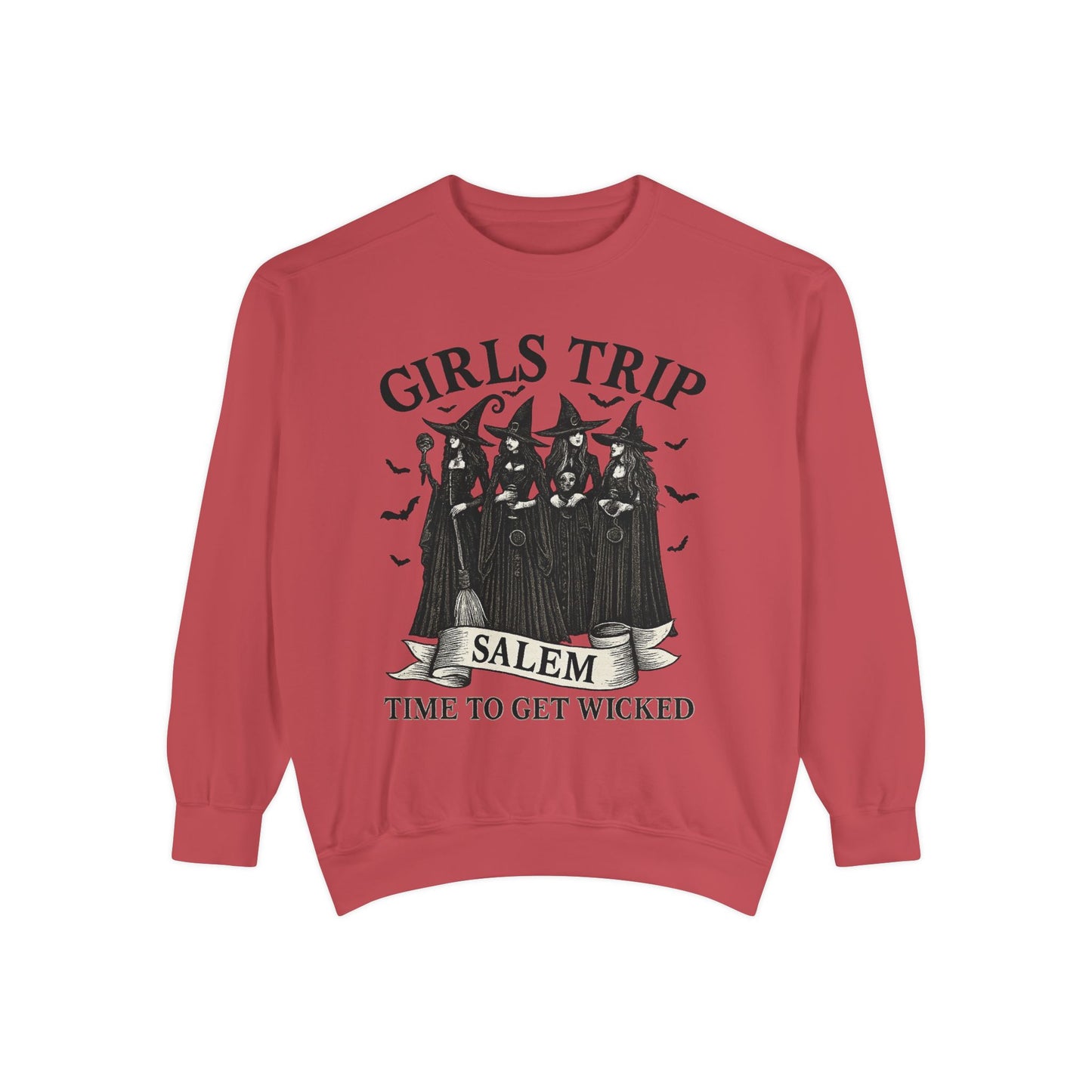 HALLOWEEN GIRLS TRIP SWEATSHIRT Unisex Garment-Dyed Sweatshirt