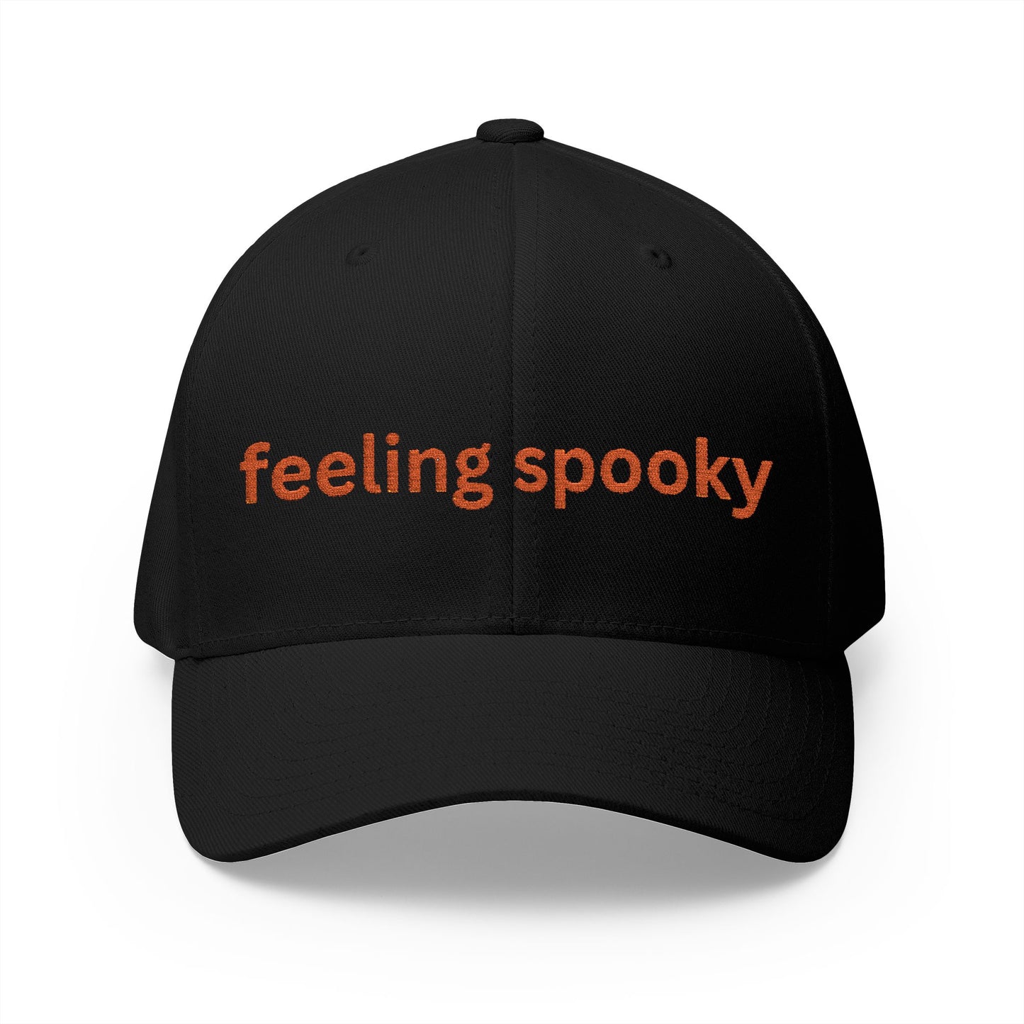 HALLOWEEN SPOOKY EMBROIDED CAP ADJUSTABLE, Fun Fall Accessories, Whimsical Gift for Ghost Lovers, Casual Trucker Hat