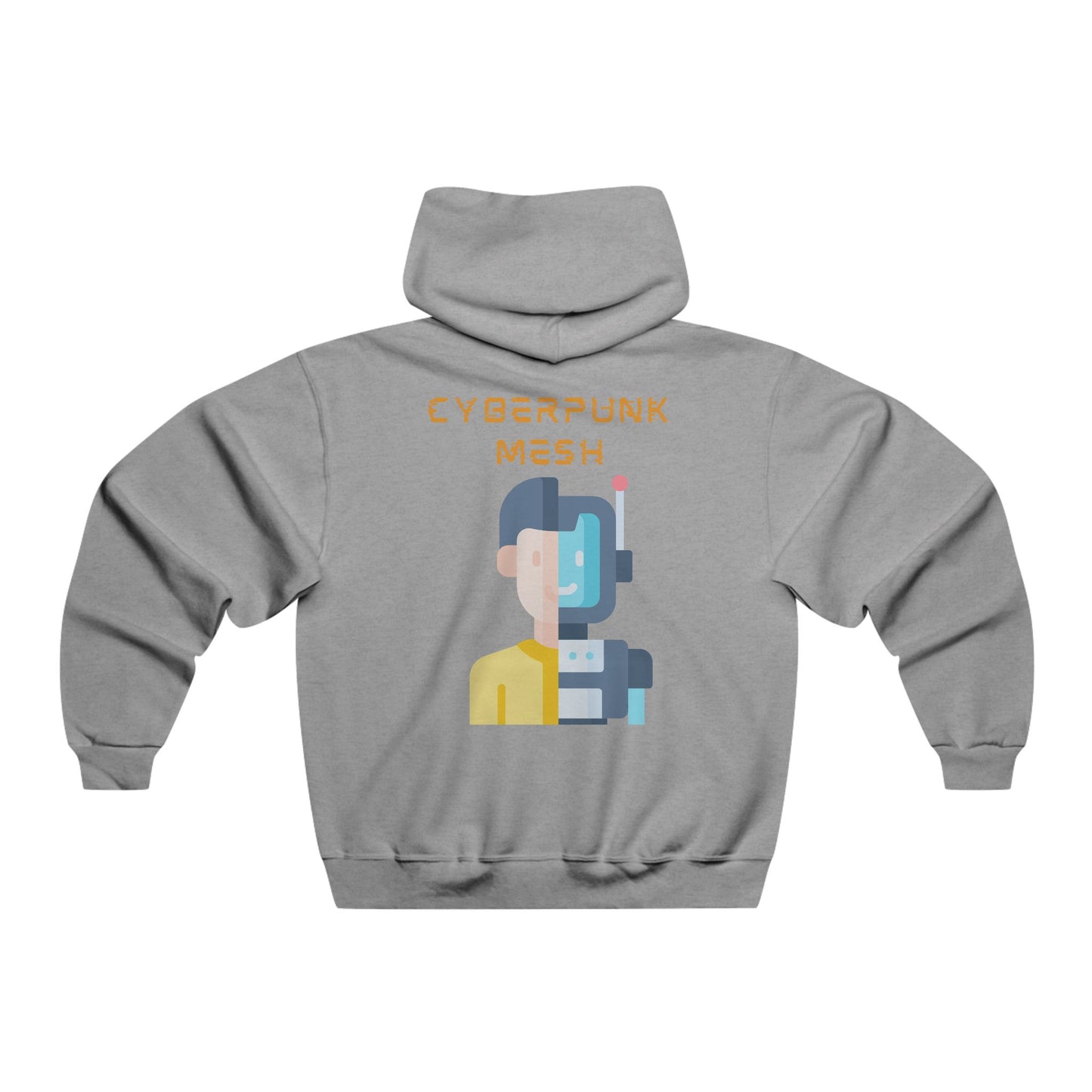 MEN'S CYBERPUNK  NUBLEND® HOODIE- BACK TO SCHOOLTech, Gamer, Futurist Apparel, Perfect for Tech Enthusiasts, Gift for Holidays, Streetwear