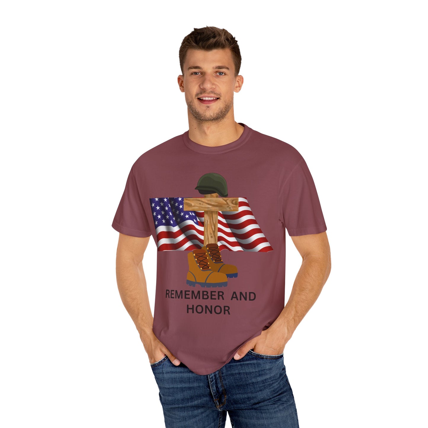Memorial Day Tribute T-Shirt | Remember and Honor Gift | Unisex Garment-Dyed Top | Patriotic Tee for Veterans, 4th of July, Casual [...]