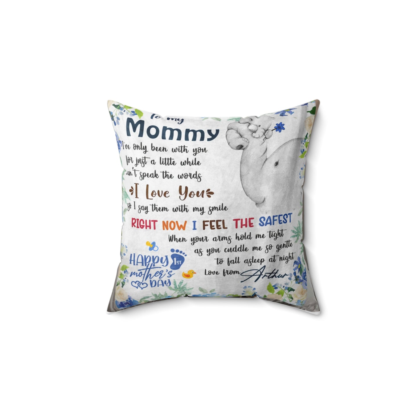 Grateful Love Pillow for Mom - Comforting Home Decor