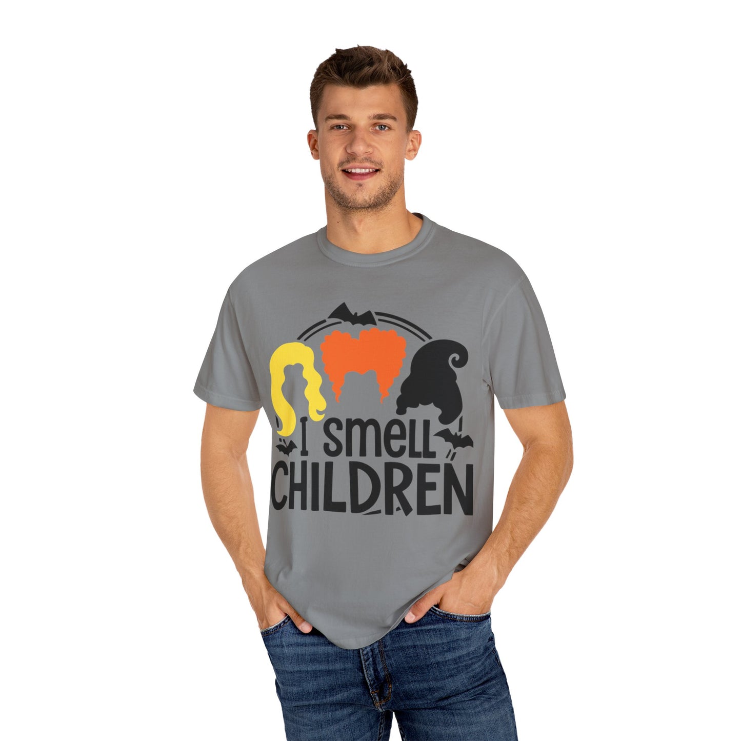 HALLOWEEN I SMELL CHILDREN Unisex Garment-Dyed T-shirt