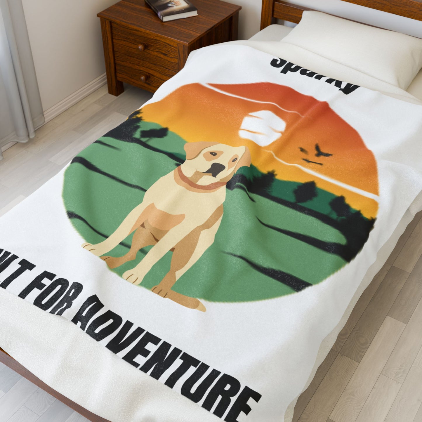 MY PET DOG PERSONALIZED VELVETEEN PLUSH BLANKET (Placeholder Do Not Publish)