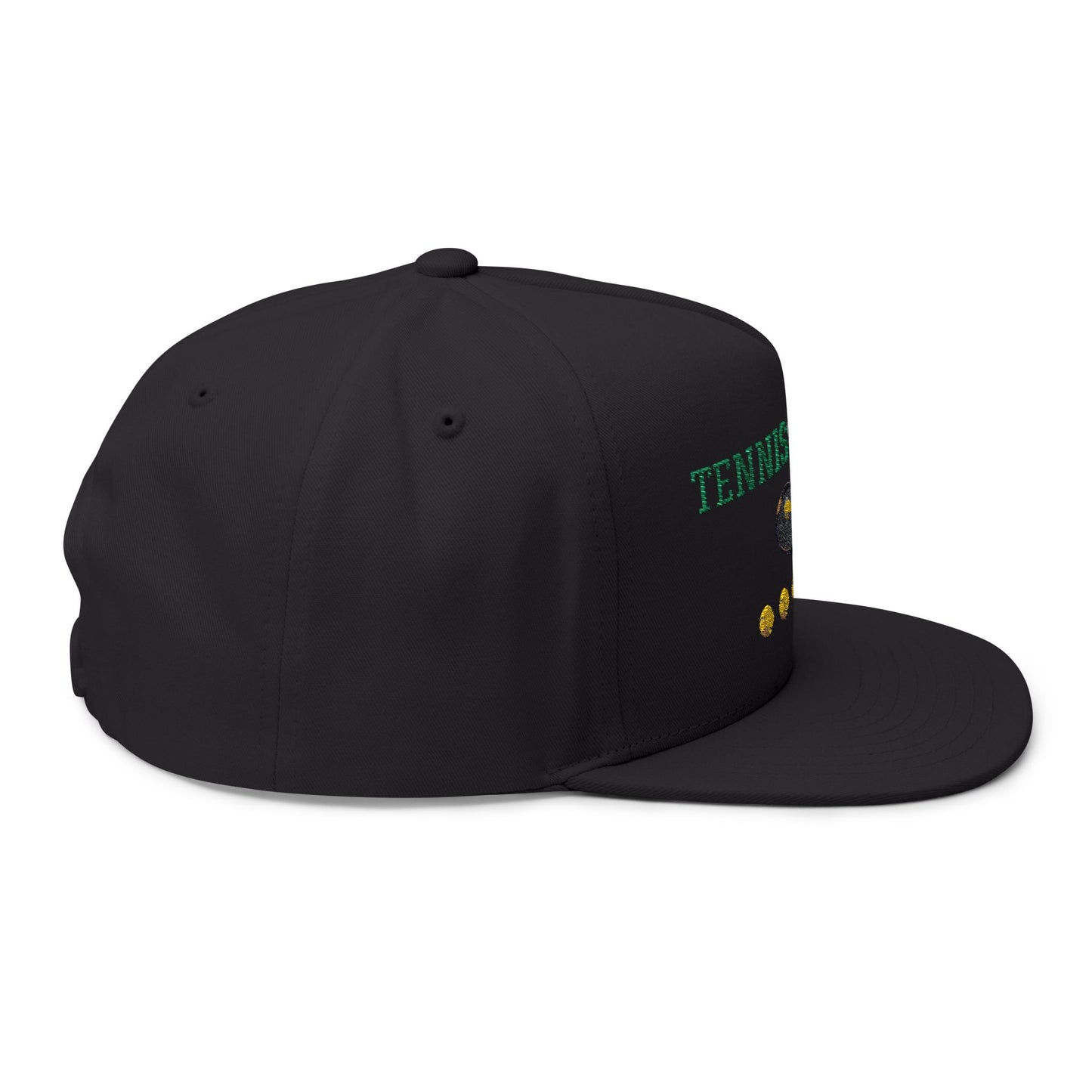 Embroidered Tennis Junkie Flat Bill Cap - Perfect Gift for Tennis Lovers