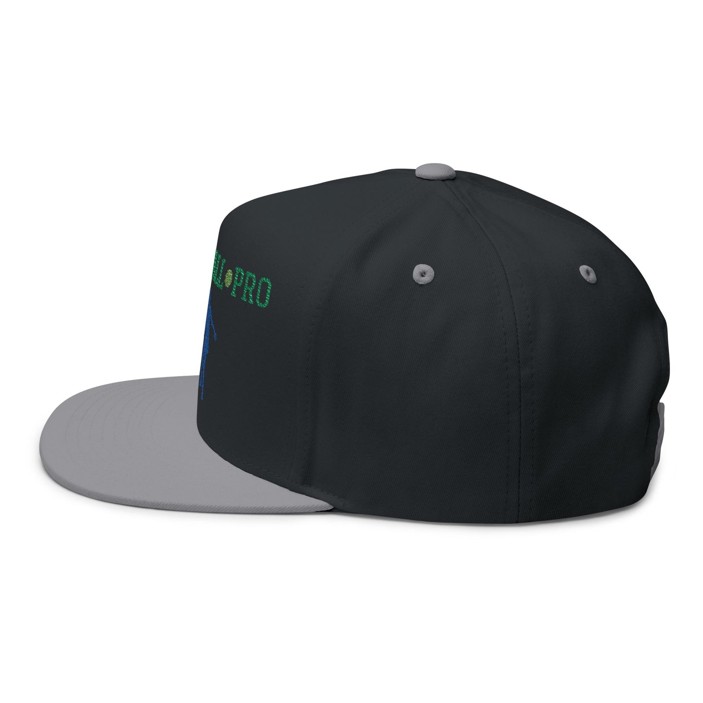 Pickleball Pro Flat Bill Cap - Stylish Embroidered Hat for Sports Lovers