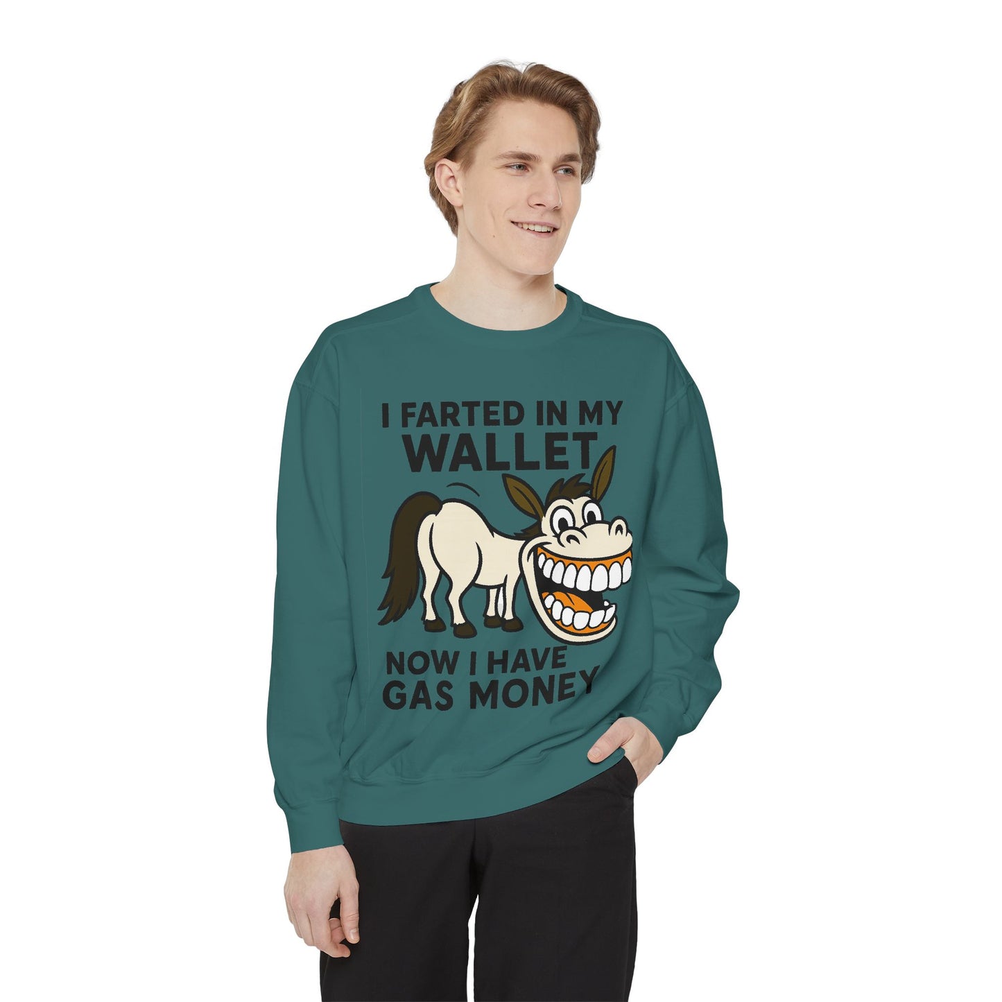 GAS COLLEGE SWEATSHIRT Unisex Garment-Dyed Sweatshirt