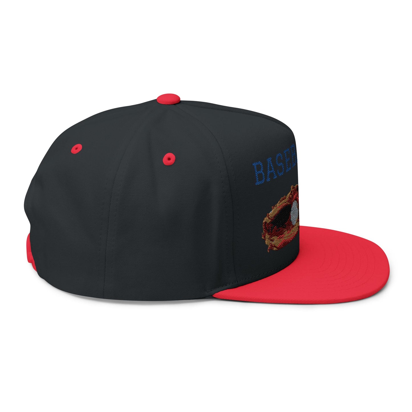Baseball Dad Flat Bill Cap - Embroidered Cap for Sports Lovers