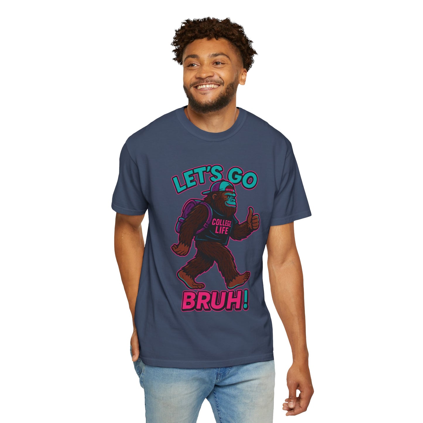 BIG FOOT 80's COLLEGE  TEES Unisex Garment-Dyed T-shirt