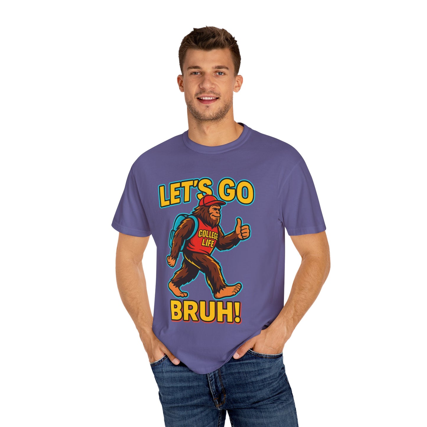 BIGFOOT CURRENT NEON COLLEGE TEES Unisex Garment-Dyed T-shirt