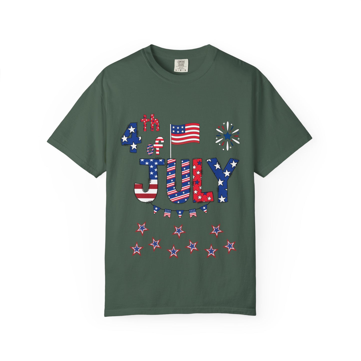 Patriotic 4th of July T-Shirt | Unisex Garment-Dyed Tee, Independence Day Apparel, Red White Blue Shirt, Summer BBQ Outfit, [...]