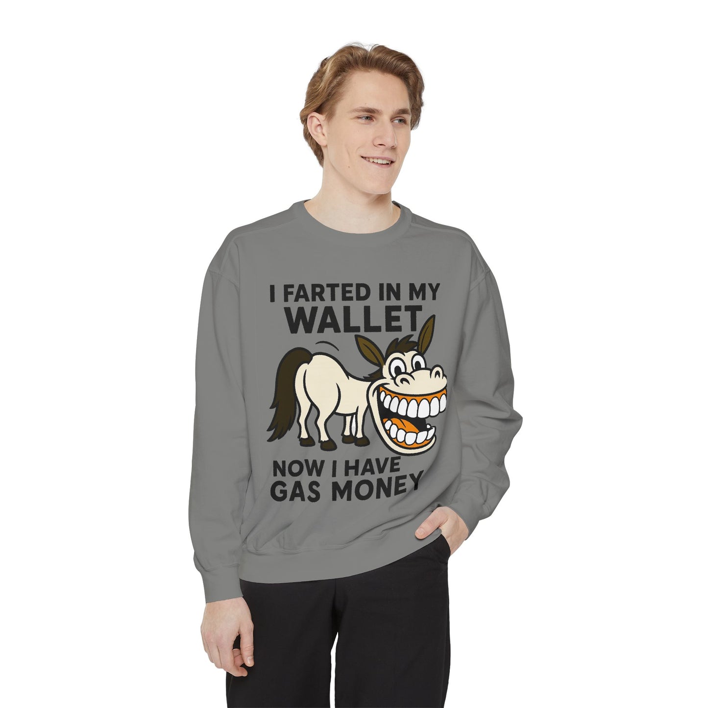 GAS COLLEGE SWEATSHIRT Unisex Garment-Dyed Sweatshirt