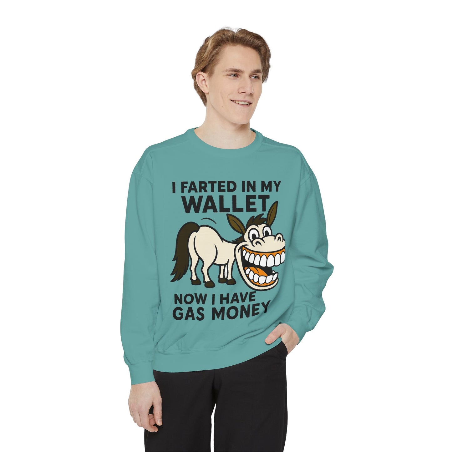 GAS COLLEGE SWEATSHIRT Unisex Garment-Dyed Sweatshirt