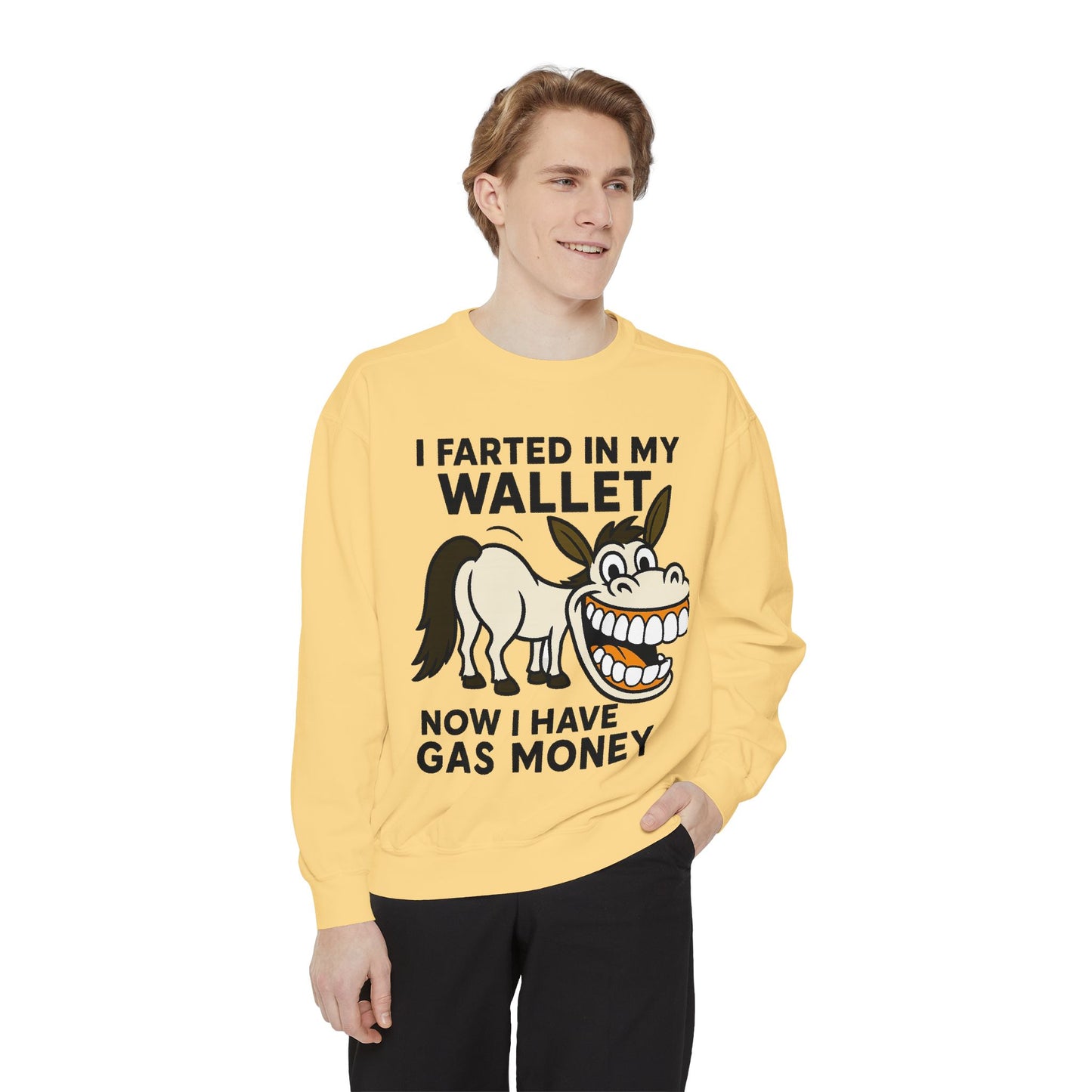 GAS COLLEGE SWEATSHIRT Unisex Garment-Dyed Sweatshirt