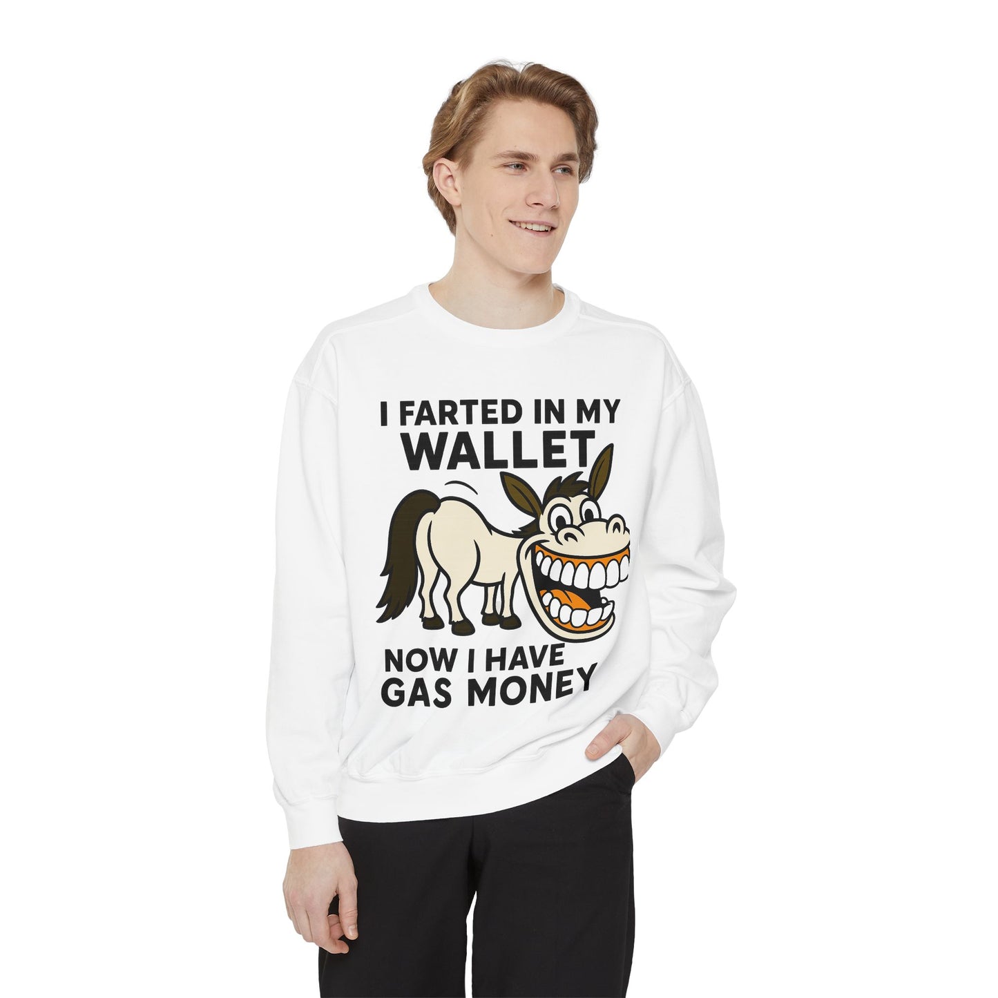 GAS COLLEGE SWEATSHIRT Unisex Garment-Dyed Sweatshirt