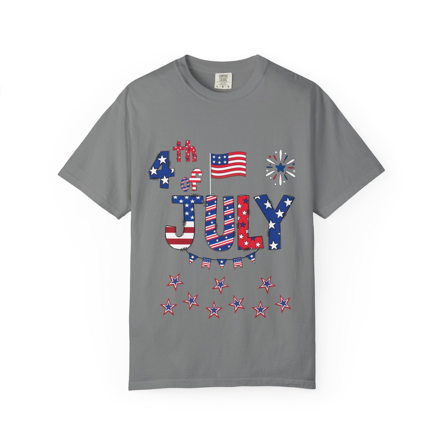 Patriotic 4th of July T-Shirt | Unisex Garment-Dyed Tee, Independence Day Apparel, Red White Blue Shirt, Summer BBQ Outfit, [...]
