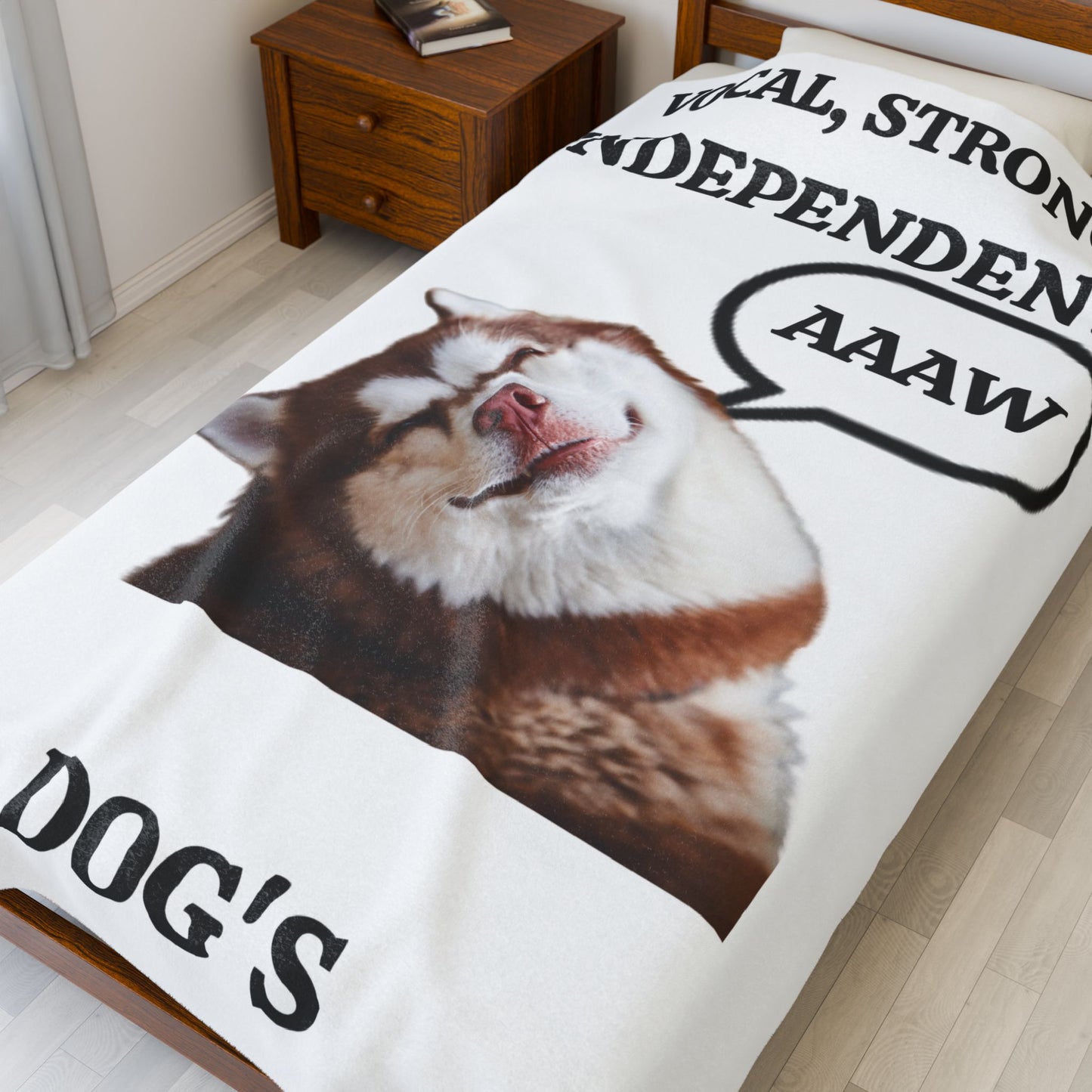 MY PET DOG  PERSONALIZED VELVETEEN BLANKET (Placeholder Do Not Publish)