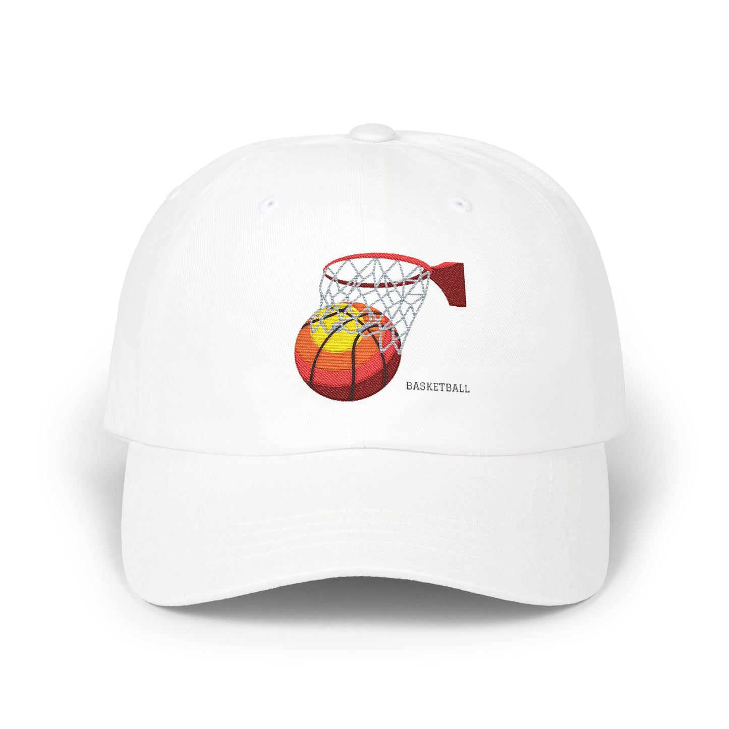 Basketball Dad Cap - Classic White Hat for Sports Lovers