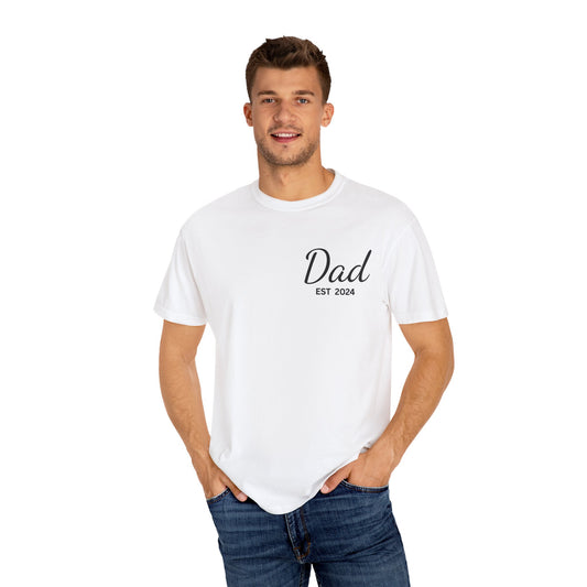 Dad EST - Personalize - Unisex Heavy Cotton Tee