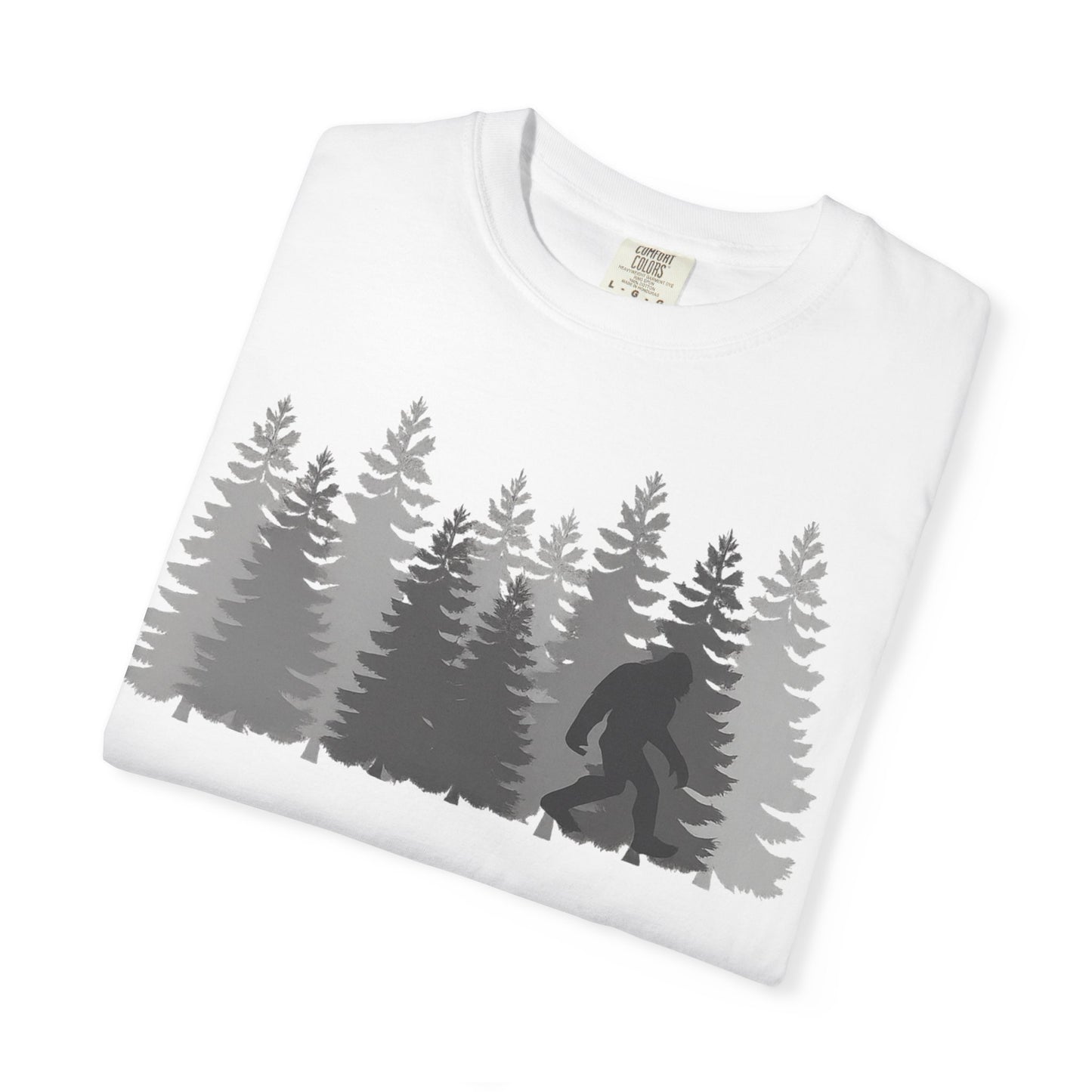 BIGFOOT COLLEGE MEN FOREST  TSHIRT, Casual Tee, Outdoor Apparel, Wilderness Shirt, Adventure Gift, Unisex Graphic Tee