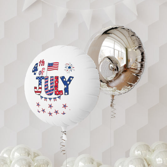 Patriotic Mylar Helium Balloon for 4th of July, Independence Day Party Decoration, American Flag Balloon, July 4th Celebration Decor