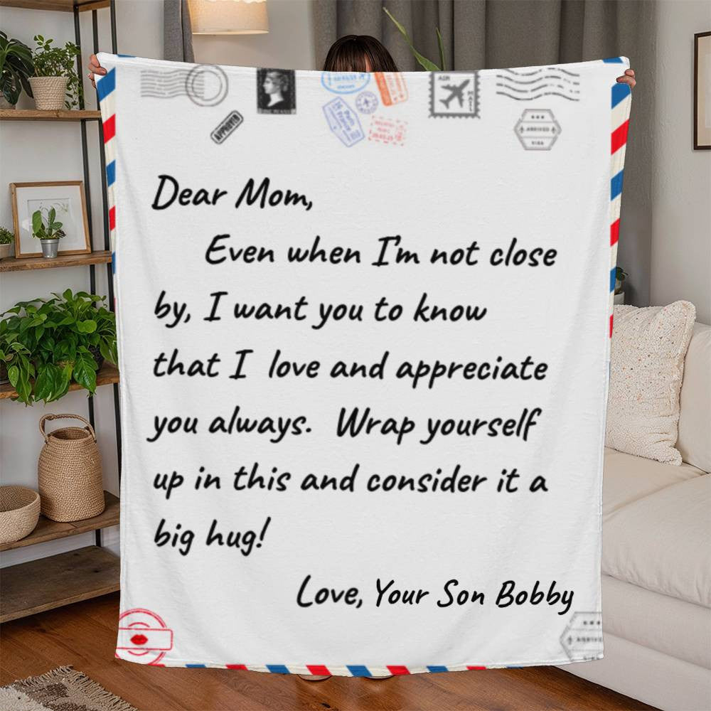 DEAR MOM JERSEY Fleece Blanket 50" x 60"