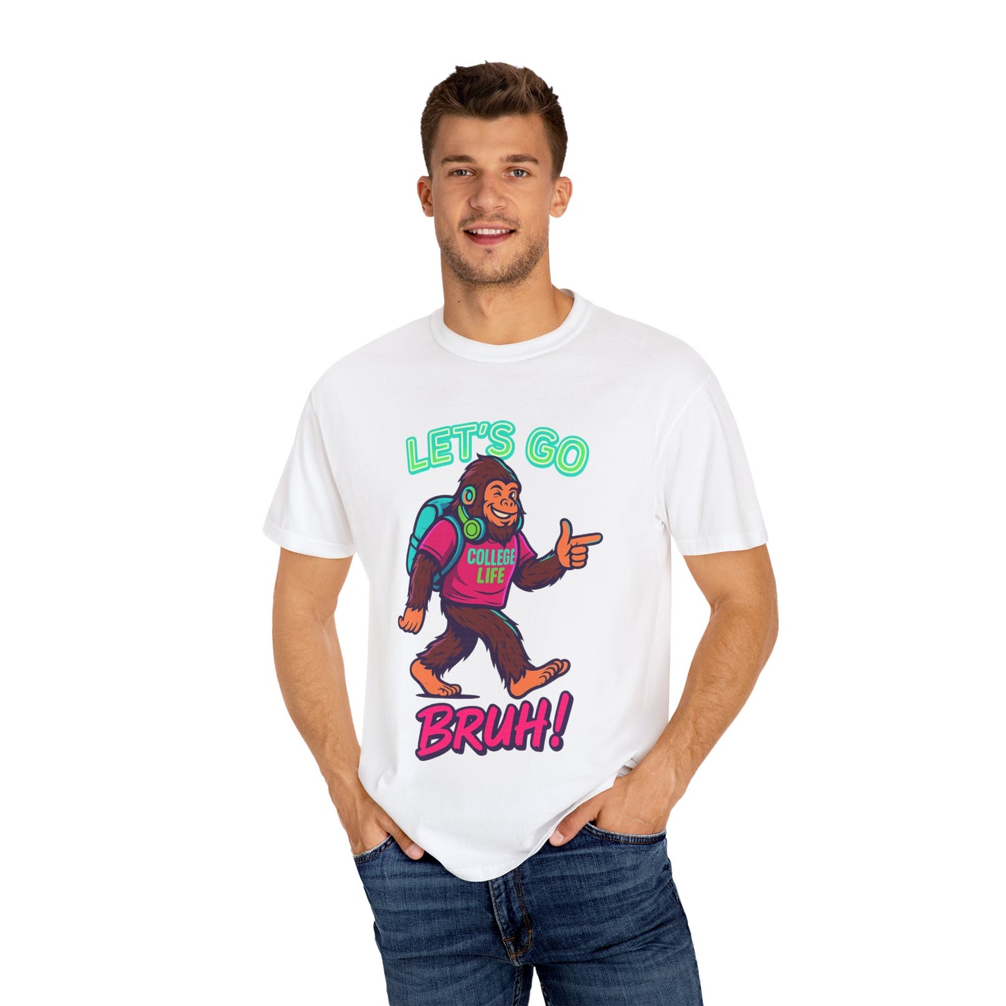 BIGFOOT CURRENT COLLEGE TEE Unisex Garment-Dyed T-shirt