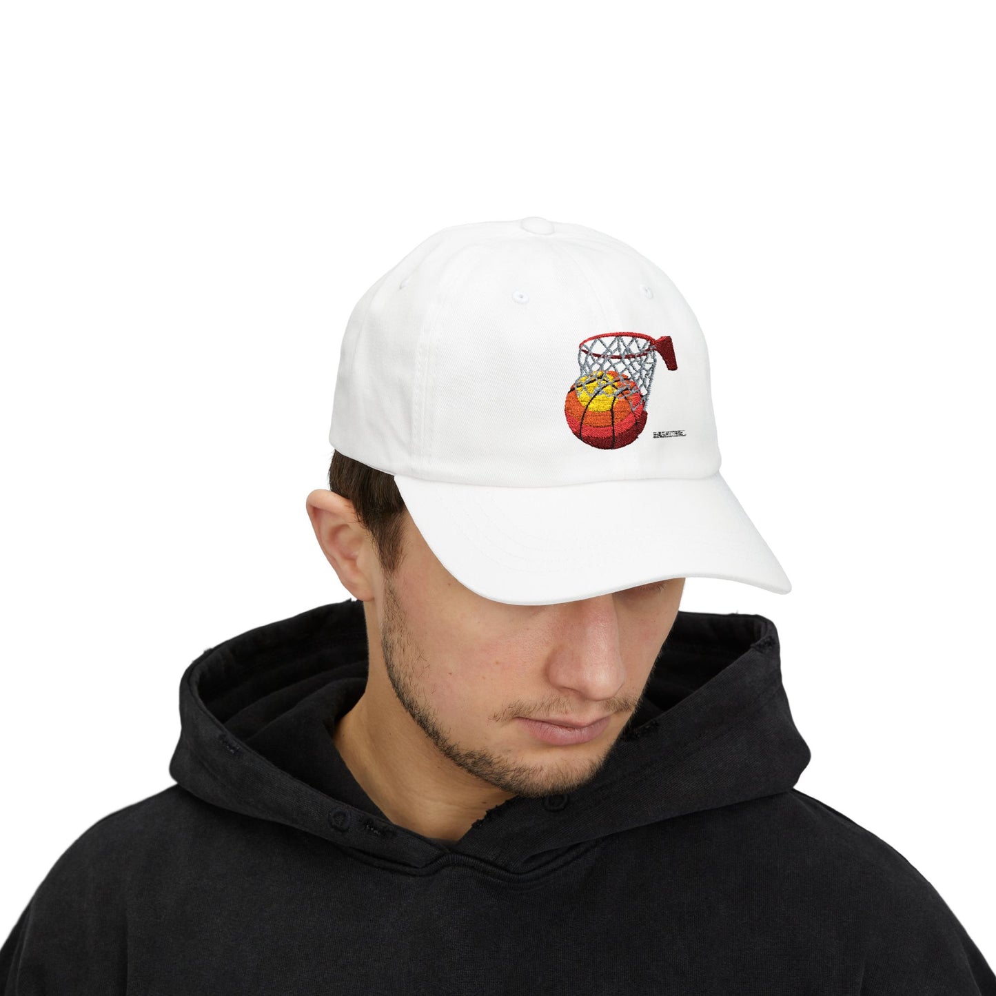 Basketball Dad Cap - Classic White Hat for Sports Lovers