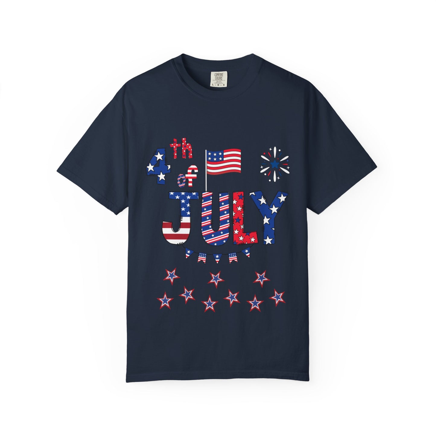 Patriotic 4th of July T-Shirt | Unisex Garment-Dyed Tee, Independence Day Apparel, Red White Blue Shirt, Summer BBQ Outfit, [...]