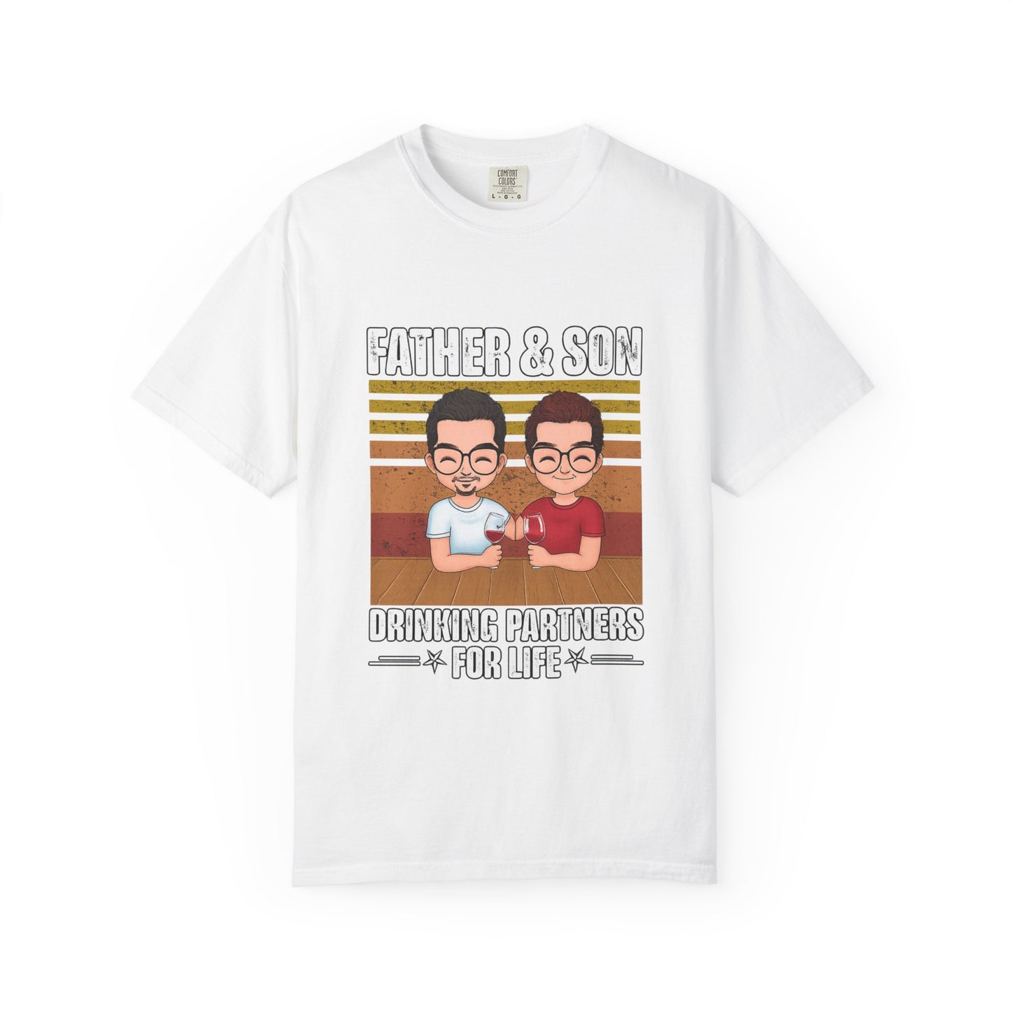 FATHER & SON DRINKING T SHIRT Unisex Garment-Dyed T-shirt