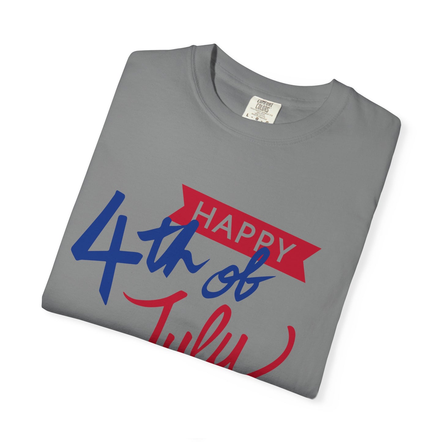 Happy 4th of July Unisex T-shirt, Patriotic Tee for Independence Day, Summer Celebration Shirt, Fireworks Design, Gift for Friends