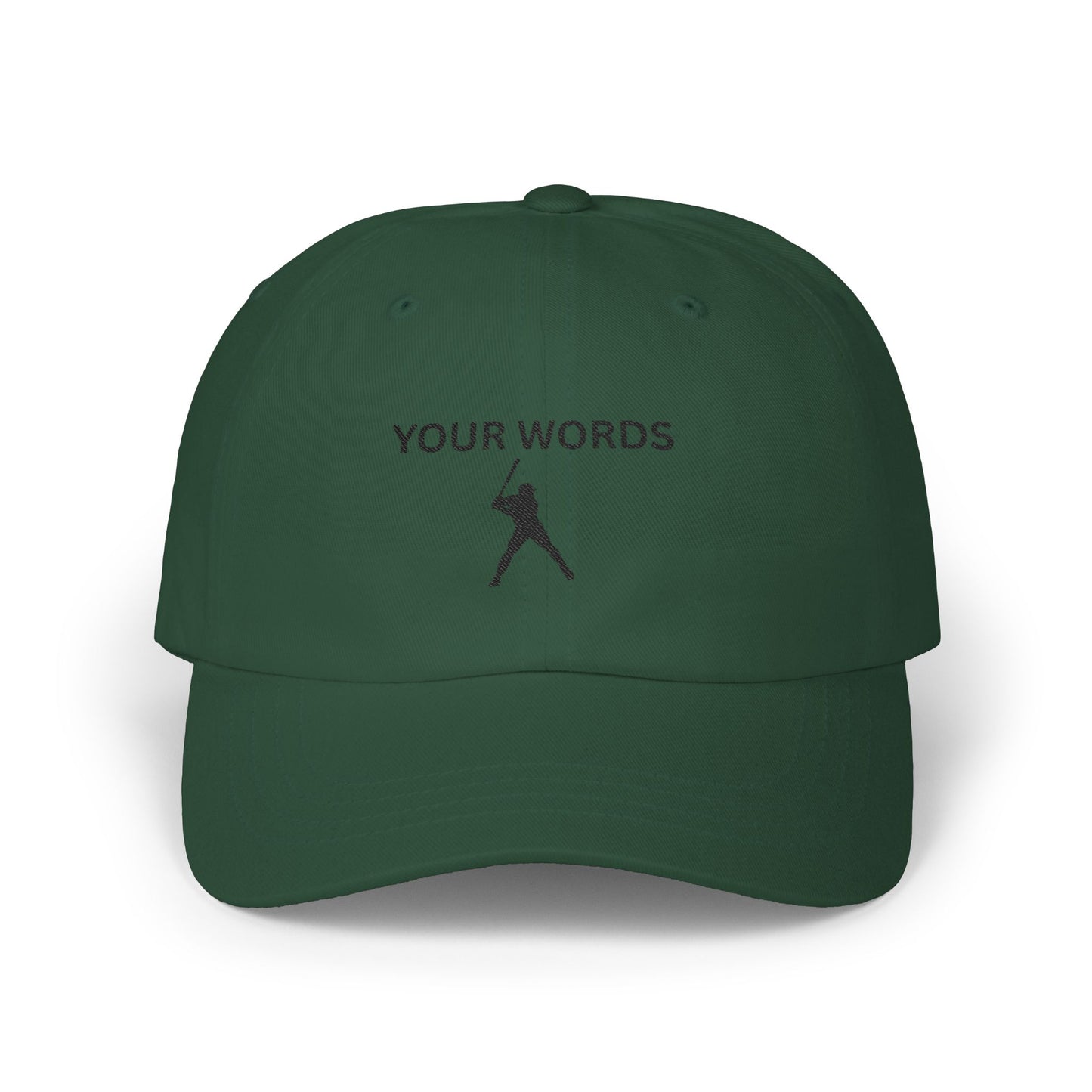 Personalized Classic Dad Cap - Custom Text Baseball Hat for Father's Day and Casual Wear