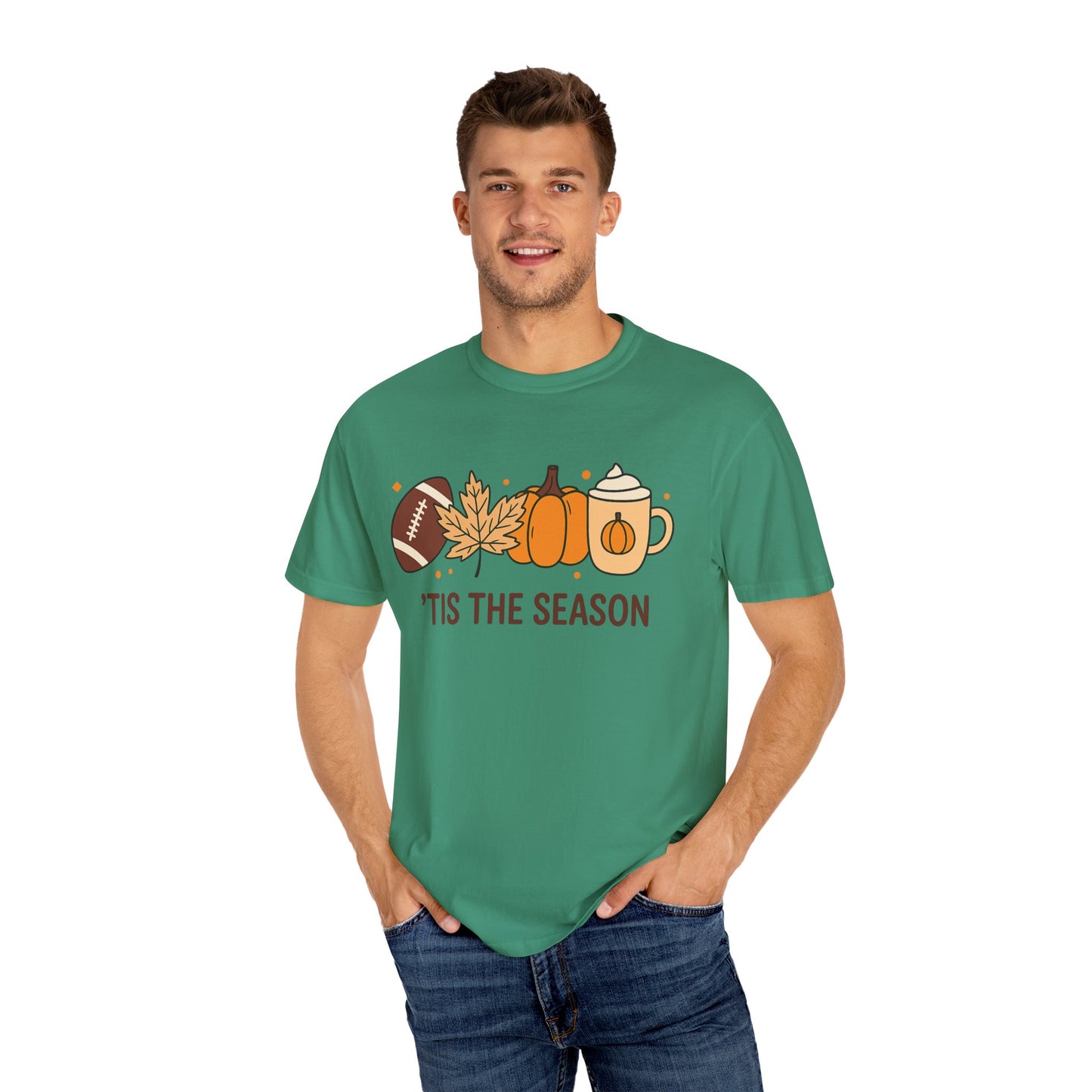 HALLOWEEN TIS THE SEASON Unisex Garment-Dyed T-shirt