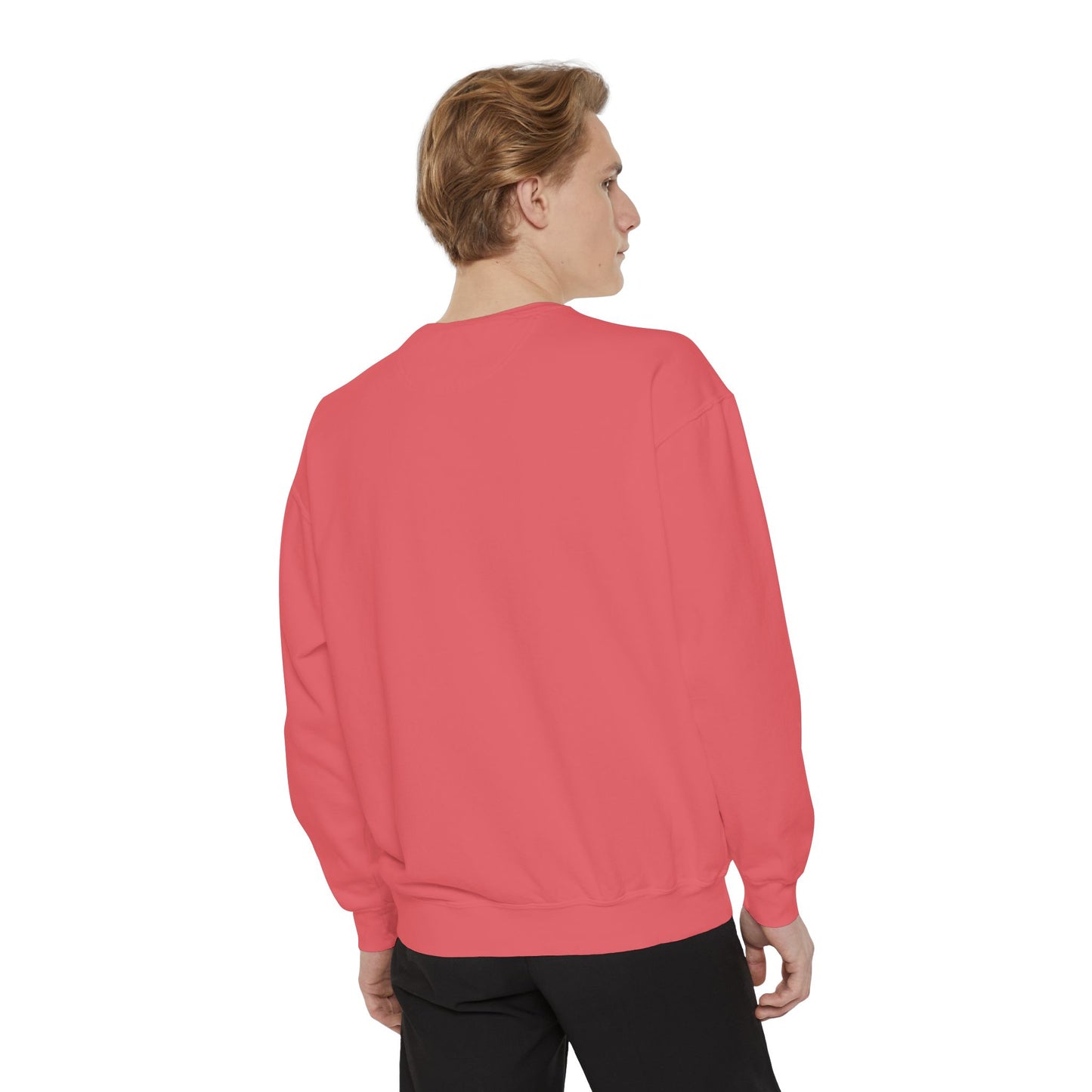 HALLOWEEN  Ghostly Unisex Garment-Dyed Sweatshirt, Cozy Fall Apparel, Halloween Sweater, Casual Wear, Comfy Ghost Top, Unique Gift Idea