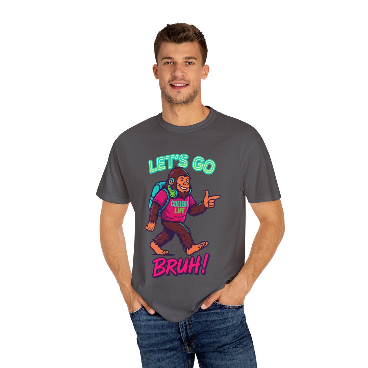 BIGFOOT CURRENT COLLEGE TEE Unisex Garment-Dyed T-shirt