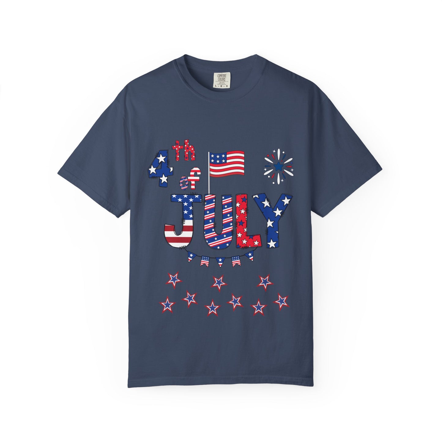 Patriotic 4th of July T-Shirt | Unisex Garment-Dyed Tee, Independence Day Apparel, Red White Blue Shirt, Summer BBQ Outfit, [...]