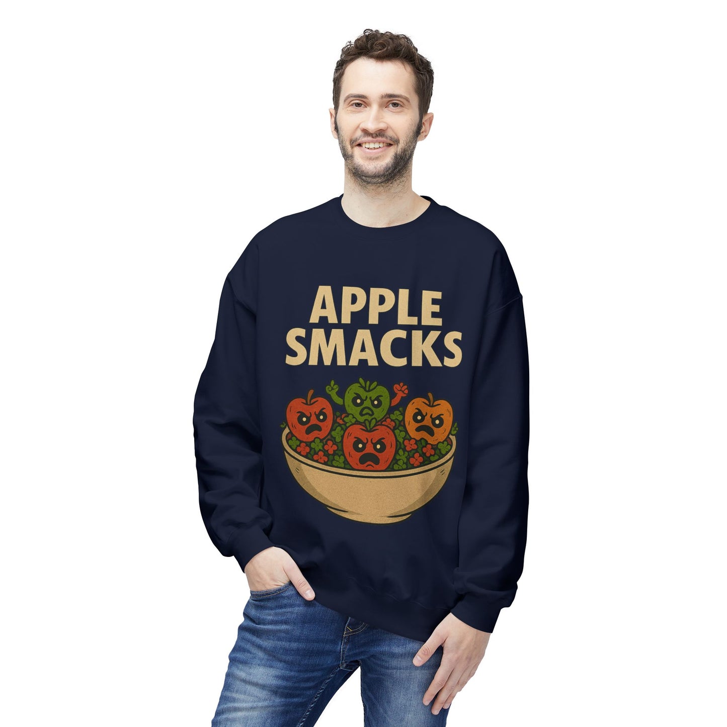 NEW APPLE SMACKS HALLOWEEN SWEATSHIRTS Unisex Midweight Softstyle Fleece Crewneck Sweatshirt