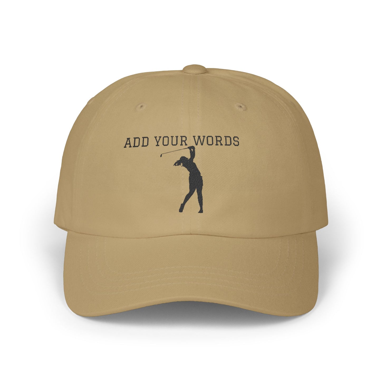 Custom Golf Dad Cap with Personalizable Text