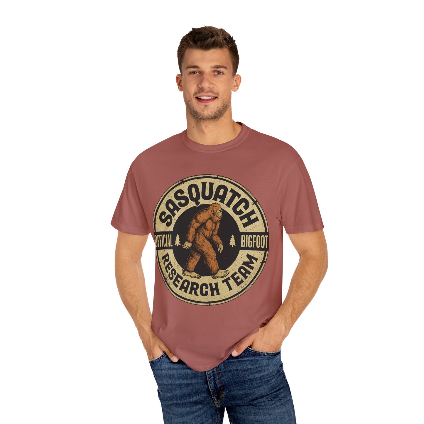 BIGFOOT RESEARCH TEAM COLLEGE TSHIRT Unisex Bigfoot Tee, Nature Lover Gift, Outdoor Adventure Apparel, Funny Sasquatch Shirt