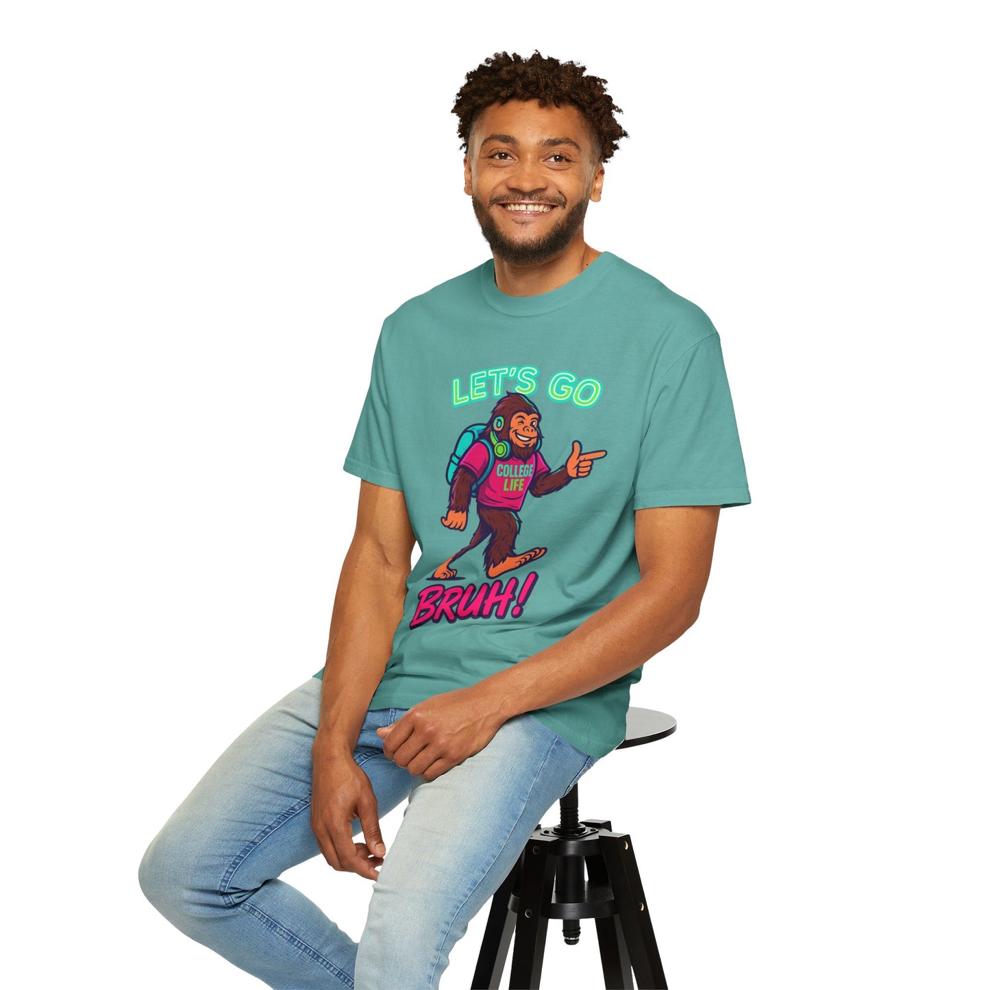 BIGFOOT CURRENT COLLEGE TEE Unisex Garment-Dyed T-shirt
