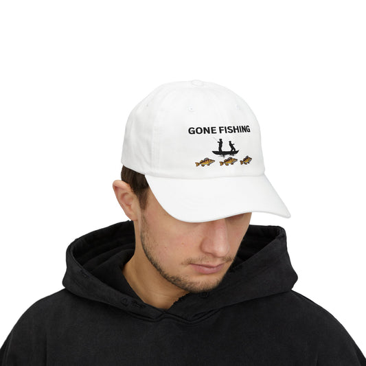 Gone Fishing Classic Dad Cap - Perfect for Father's Day and Outdoor Adventures