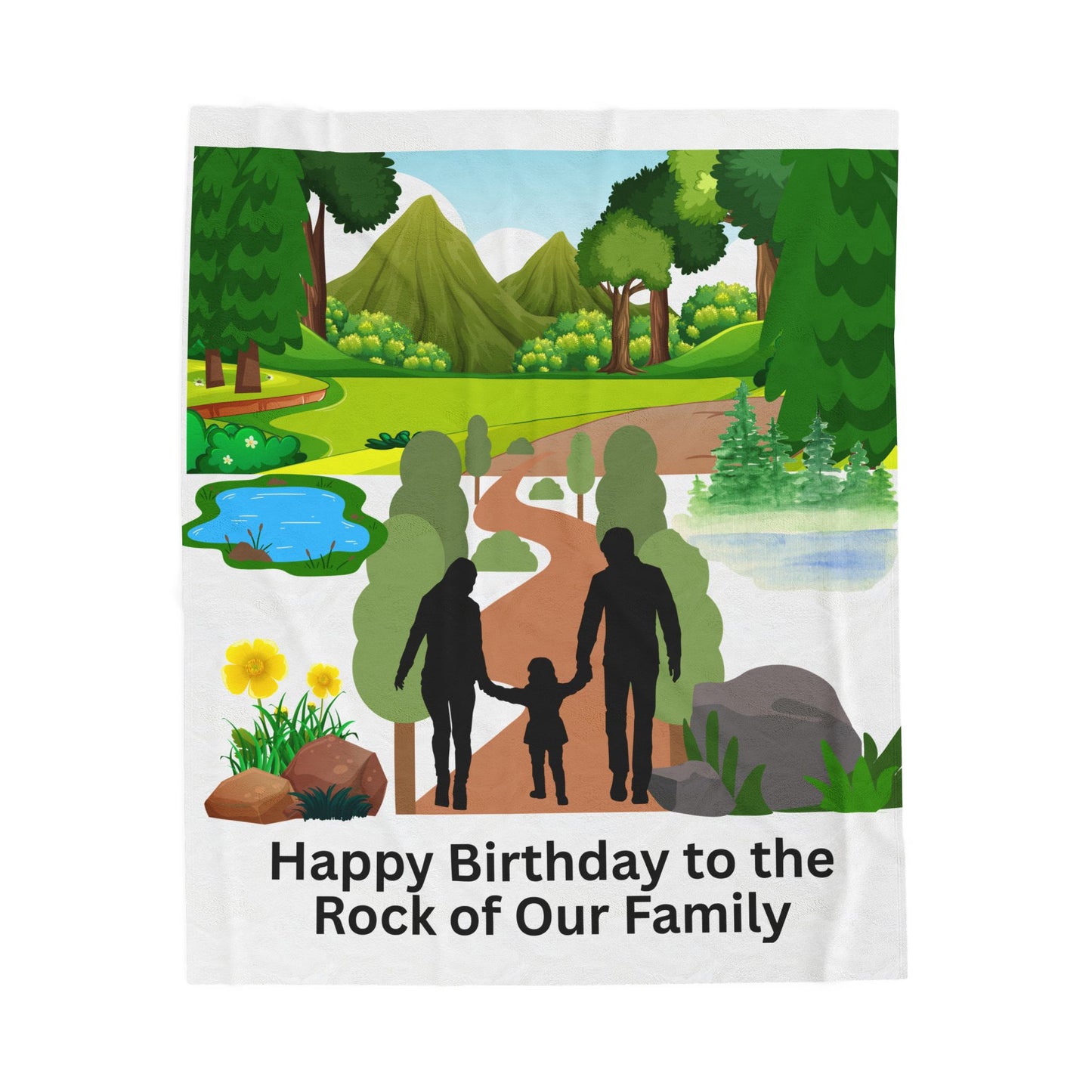COZY SOFT VELVETEEN  BIRTHDAY DAD BLANKET - Cozy Gift for Birthdays, Family Celebrations, Home Decor, Personalized Throw