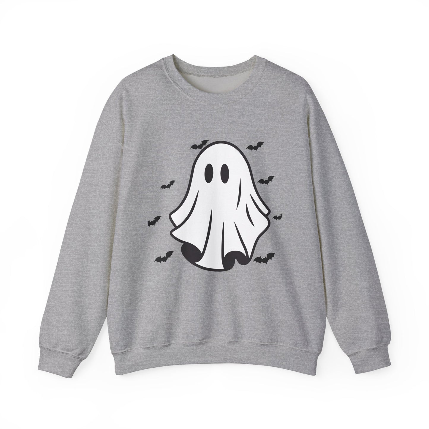 HALLOWEEN Spooky Ghost Crewneck Sweatshirt, Apparel, Cozy Unisex Sweatshirt, Trick or Treat, Fall Fashion, Ghost Lover Gift