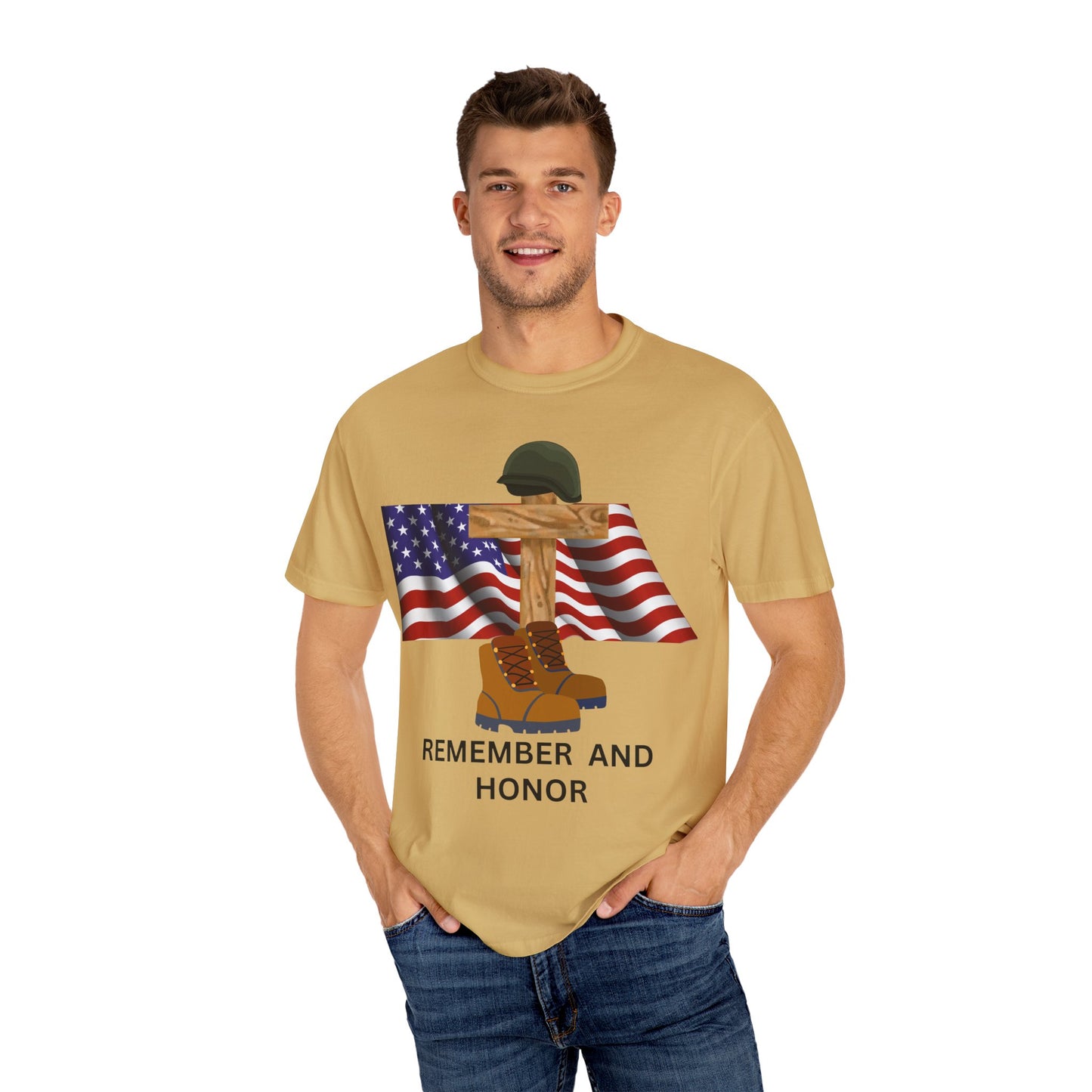 Memorial Day Tribute T-Shirt | Remember and Honor Gift | Unisex Garment-Dyed Top | Patriotic Tee for Veterans, 4th of July, Casual [...]