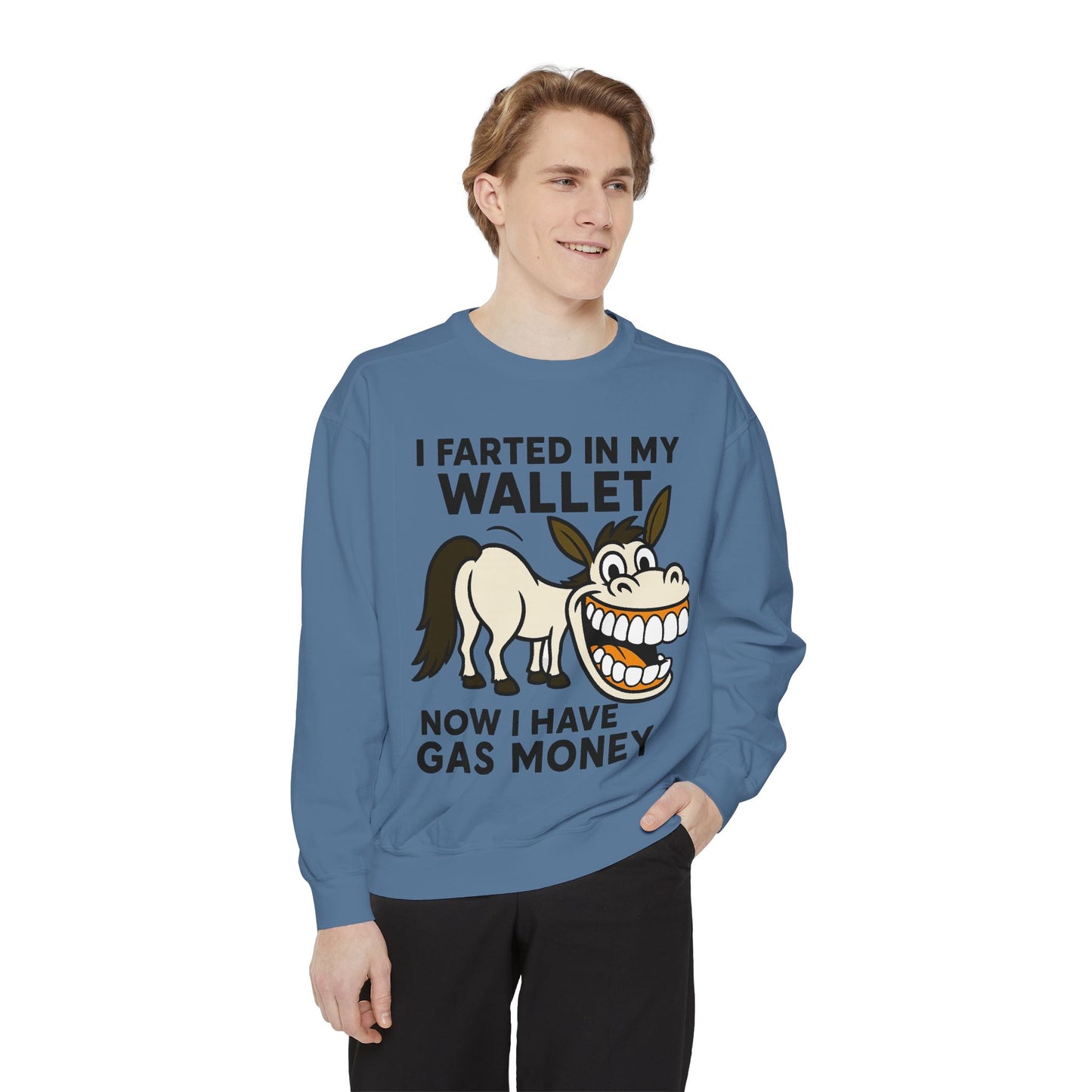 GAS COLLEGE SWEATSHIRT Unisex Garment-Dyed Sweatshirt