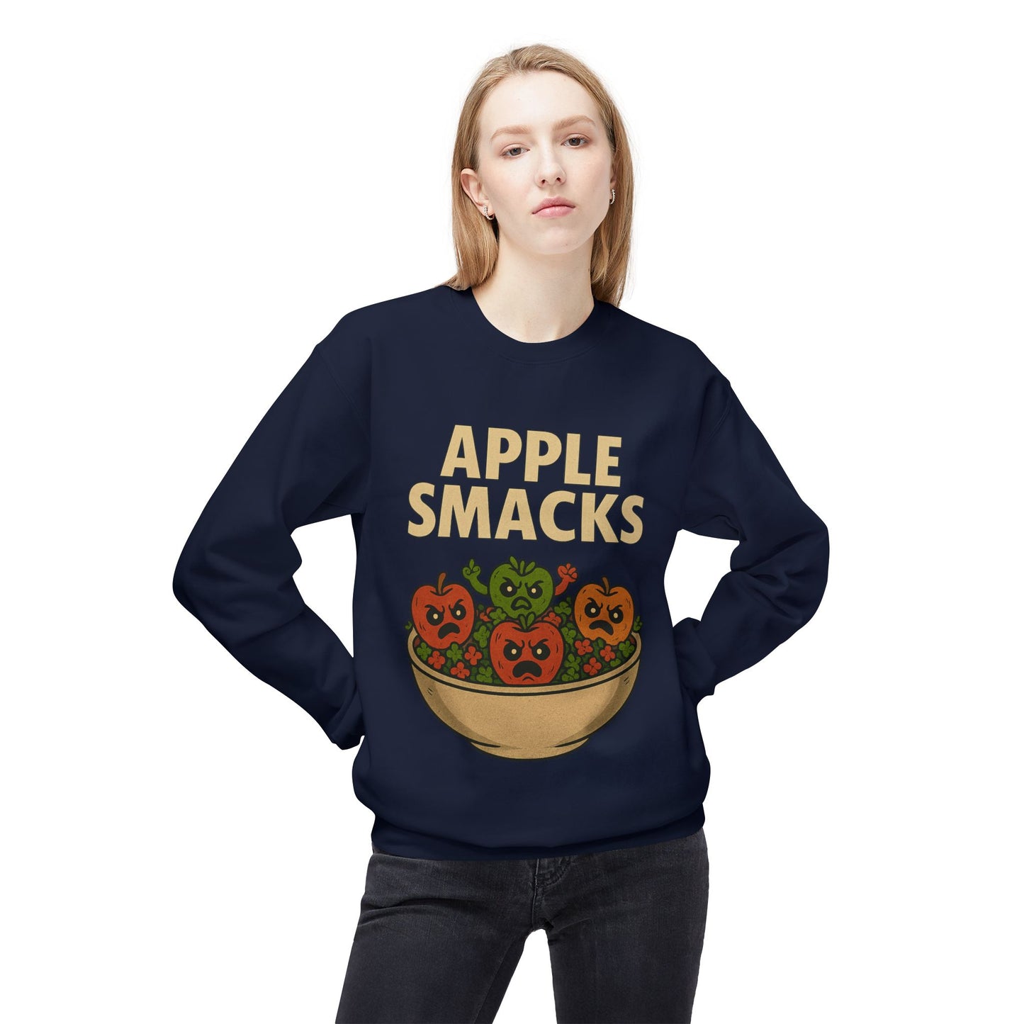 NEW APPLE SMACKS HALLOWEEN SWEATSHIRTS Unisex Midweight Softstyle Fleece Crewneck Sweatshirt